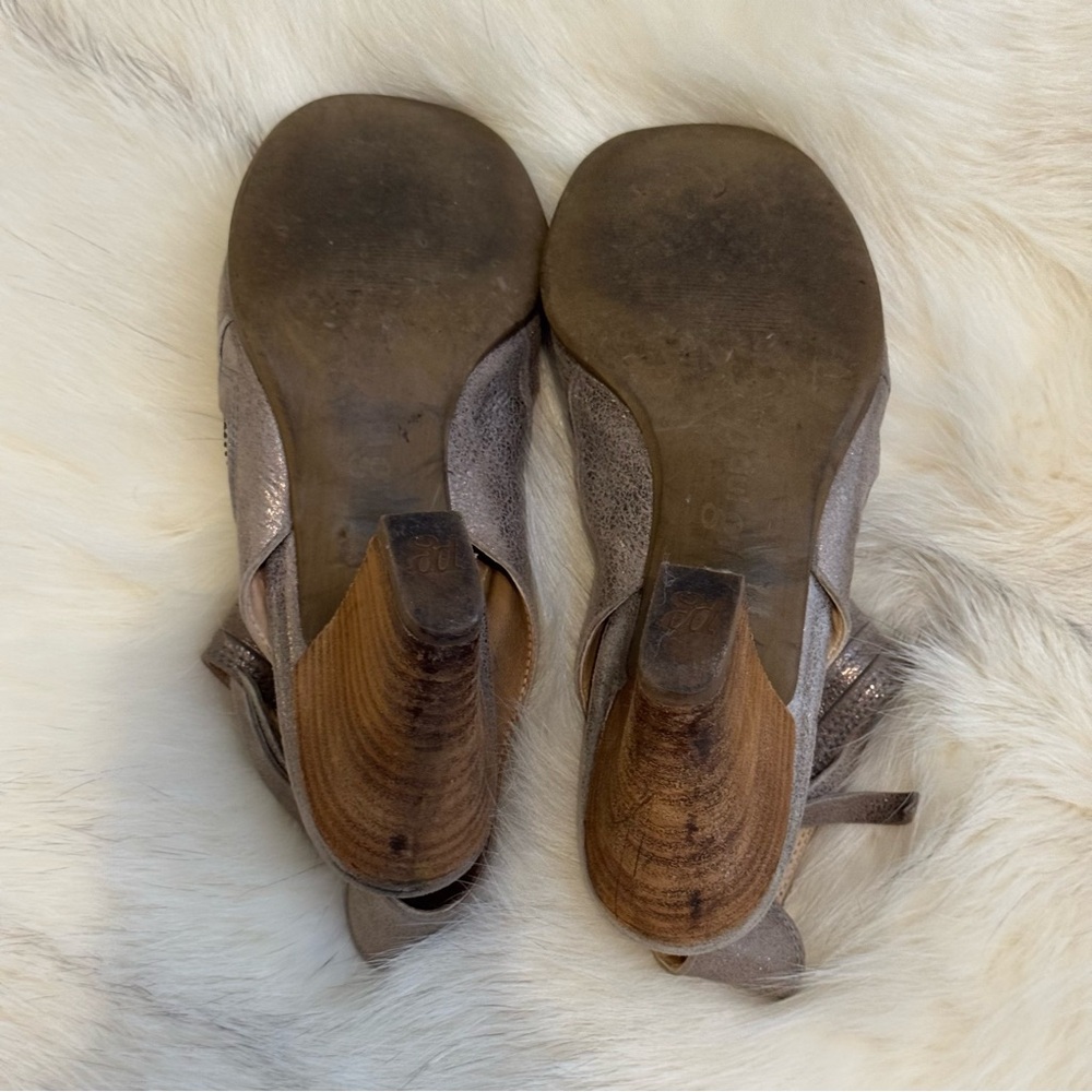 Paul Green Womens Cayanne Leather Peep Toe Sandal Booties Size 6.5 UK 4 - Picture 9 of 13